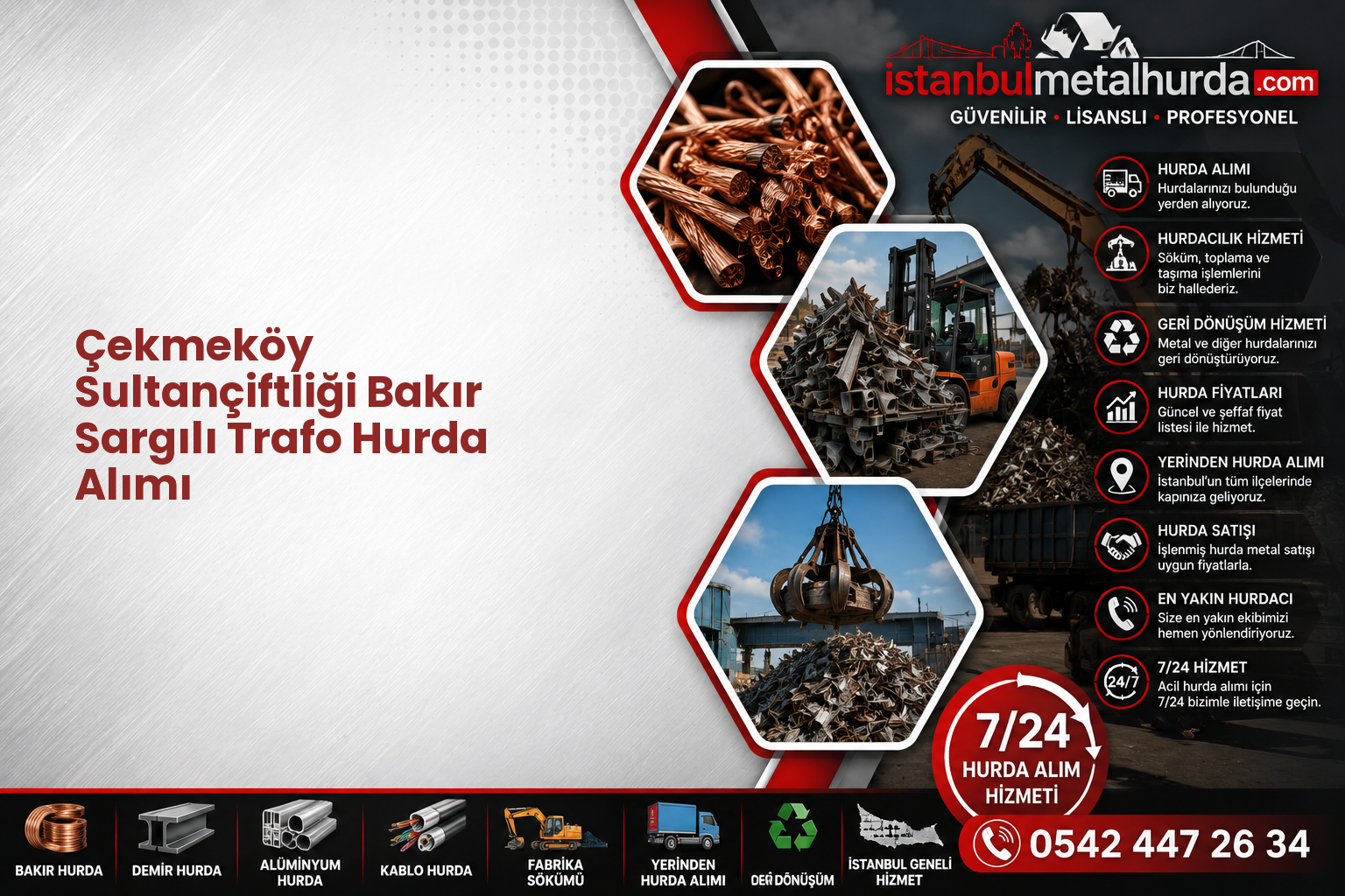 Çekmeköy Sultançiftliği Bakır Sargılı Trafo Hurda Alımı