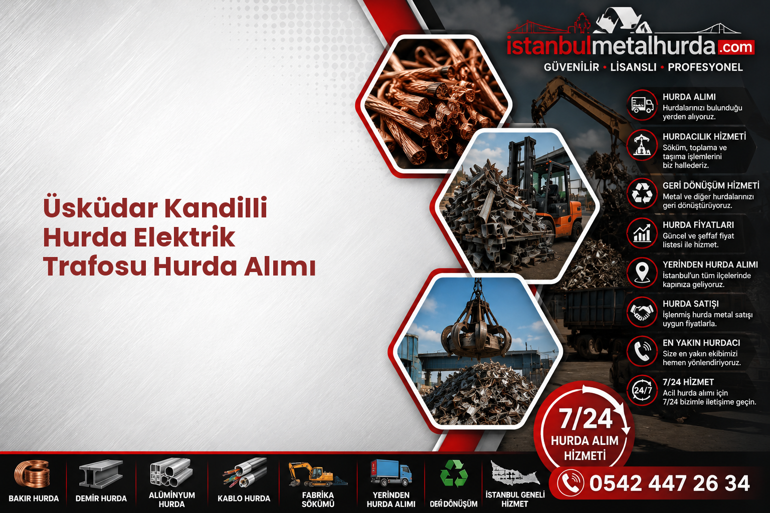 Üsküdar Kandilli Hurda Elektrik Trafosu Hurda Alımı