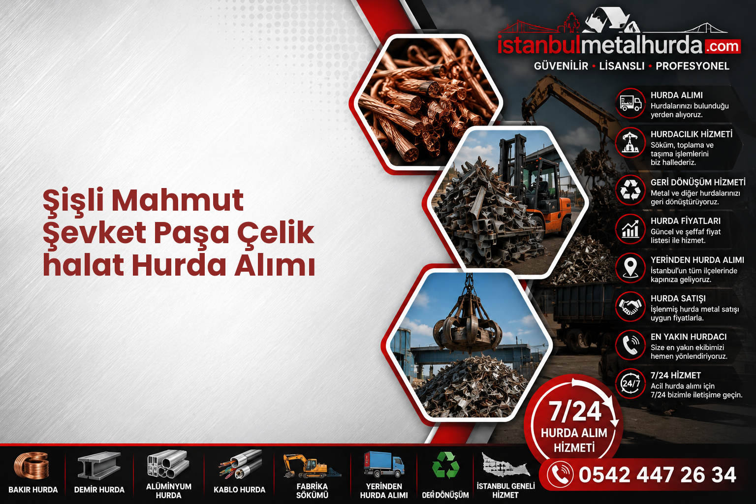 Şişli Mahmut Şevket Paşa Çelik halat Hurda Alımı
