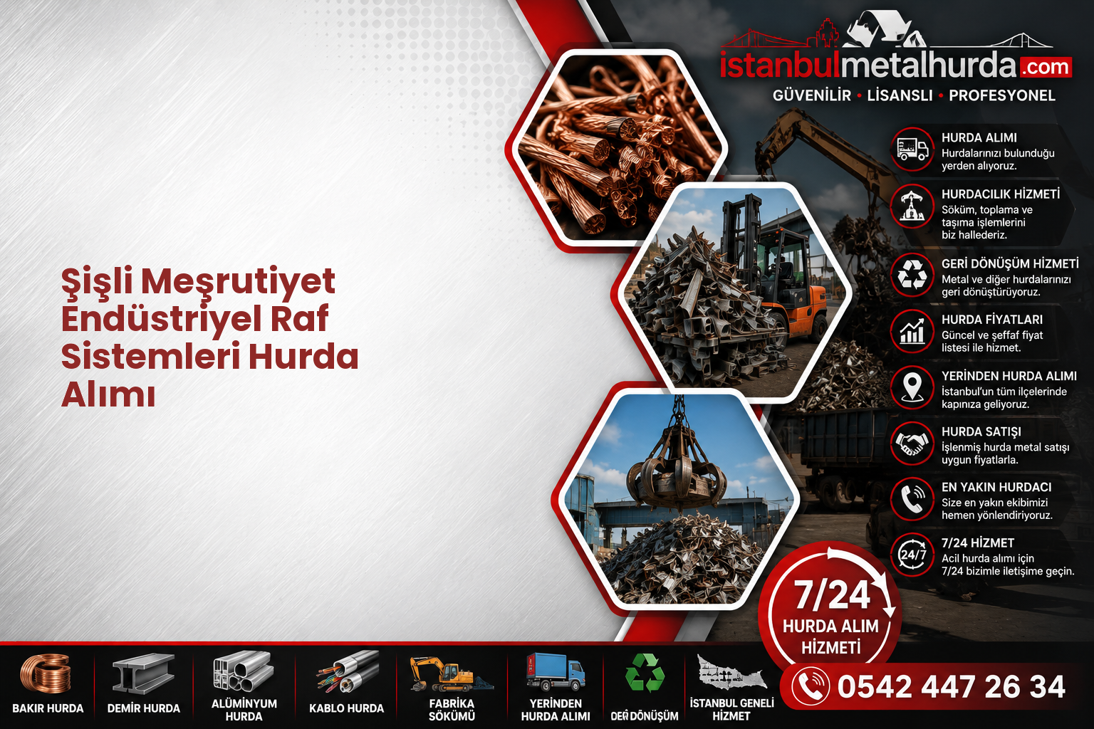 Şişli Meşrutiyet Endüstriyel Raf Sistemleri Hurda Alımı