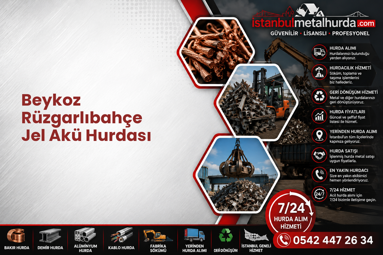 Beykoz Rüzgarlıbahçe Jel Akü Hurdası