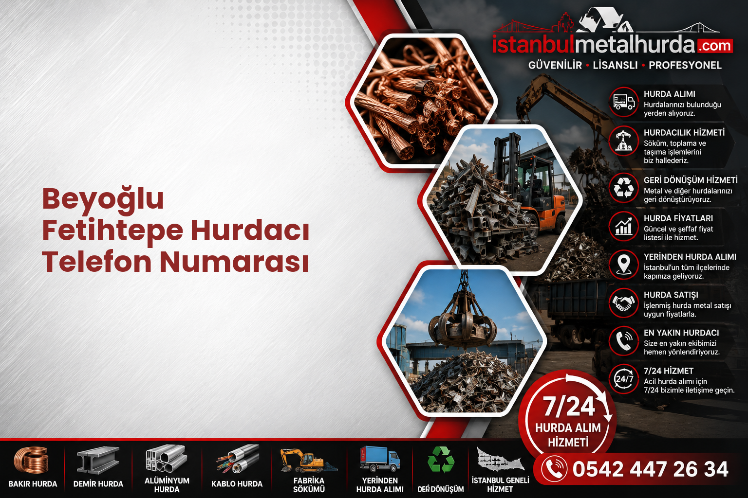 Beyoğlu Fetihtepe Hurdacı Telefon Numarası