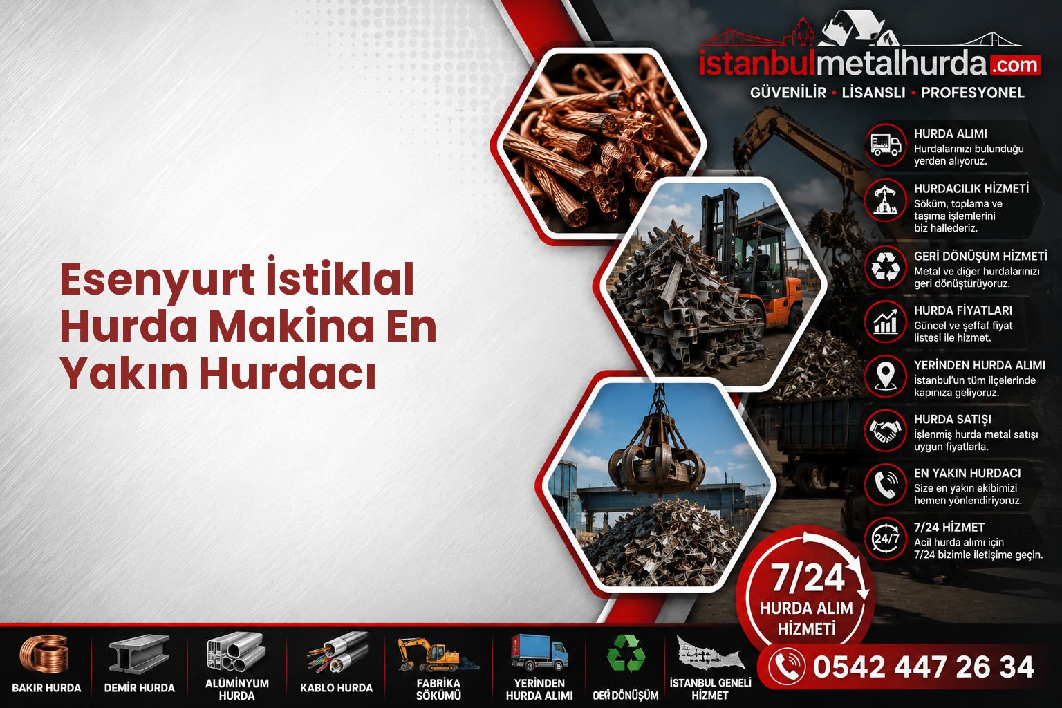 Esenyurt İstiklal Hurda Makina En Yakın Hurdacı
