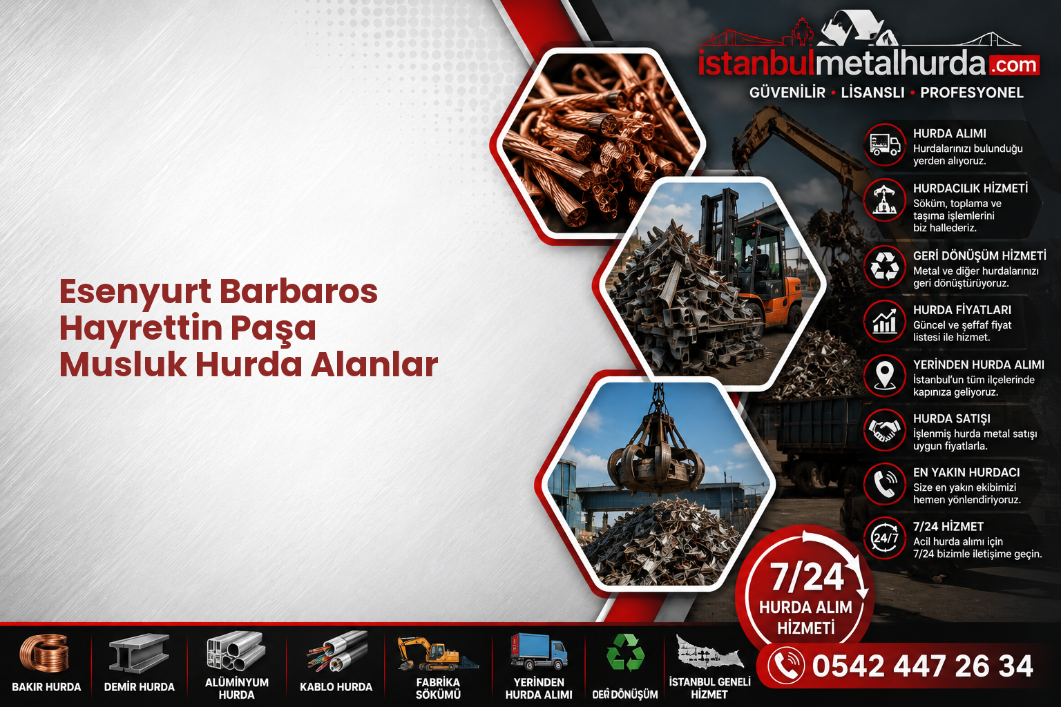 Esenyurt Barbaros Hayrettin Paşa Musluk Hurda Alanlar