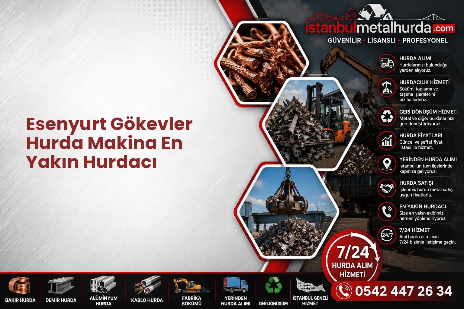 Esenyurt Gökevler Hurda Makina En Yakın Hurdacı