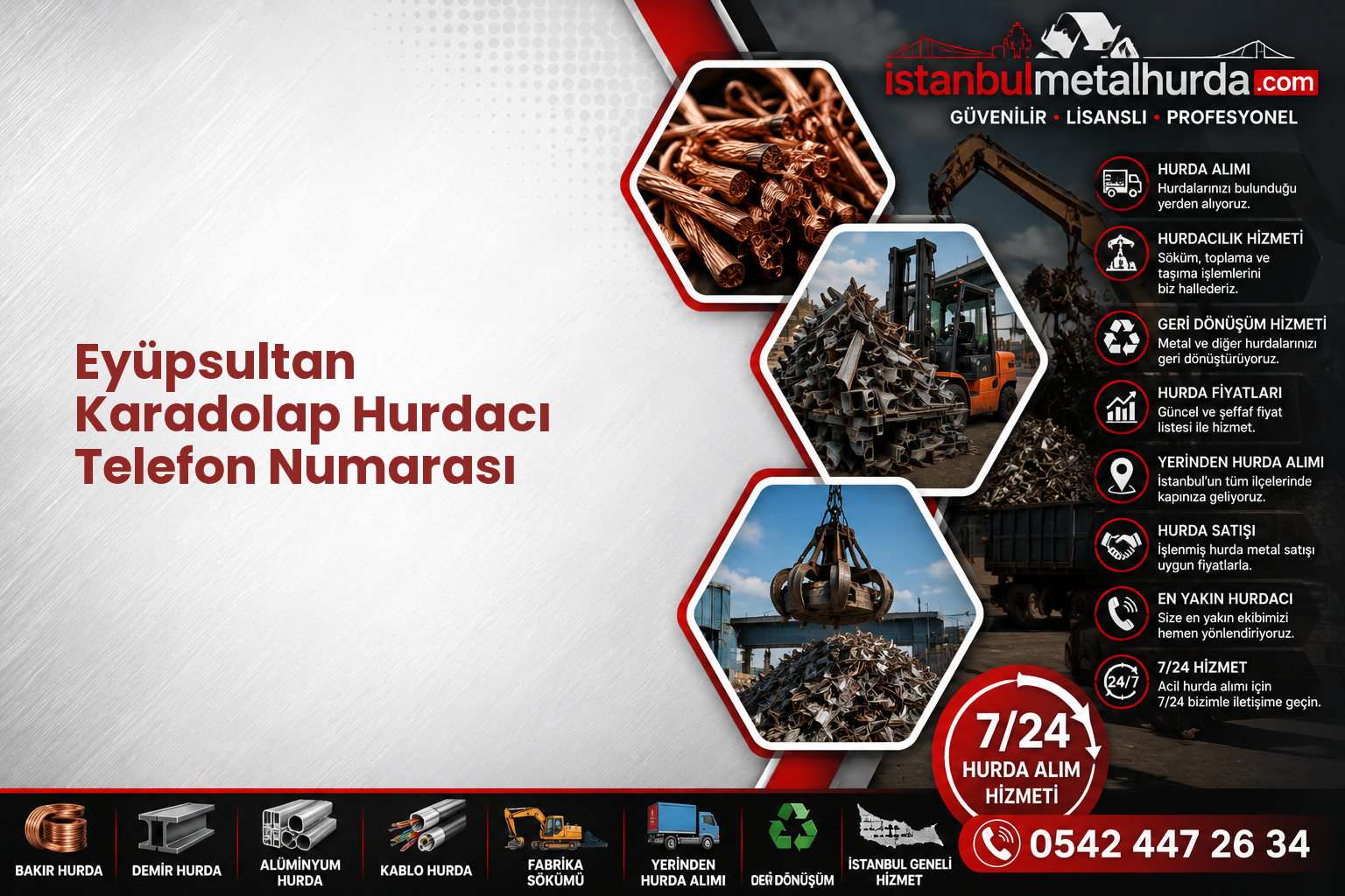 Eyüpsultan Karadolap Hurdacı Telefon Numarası