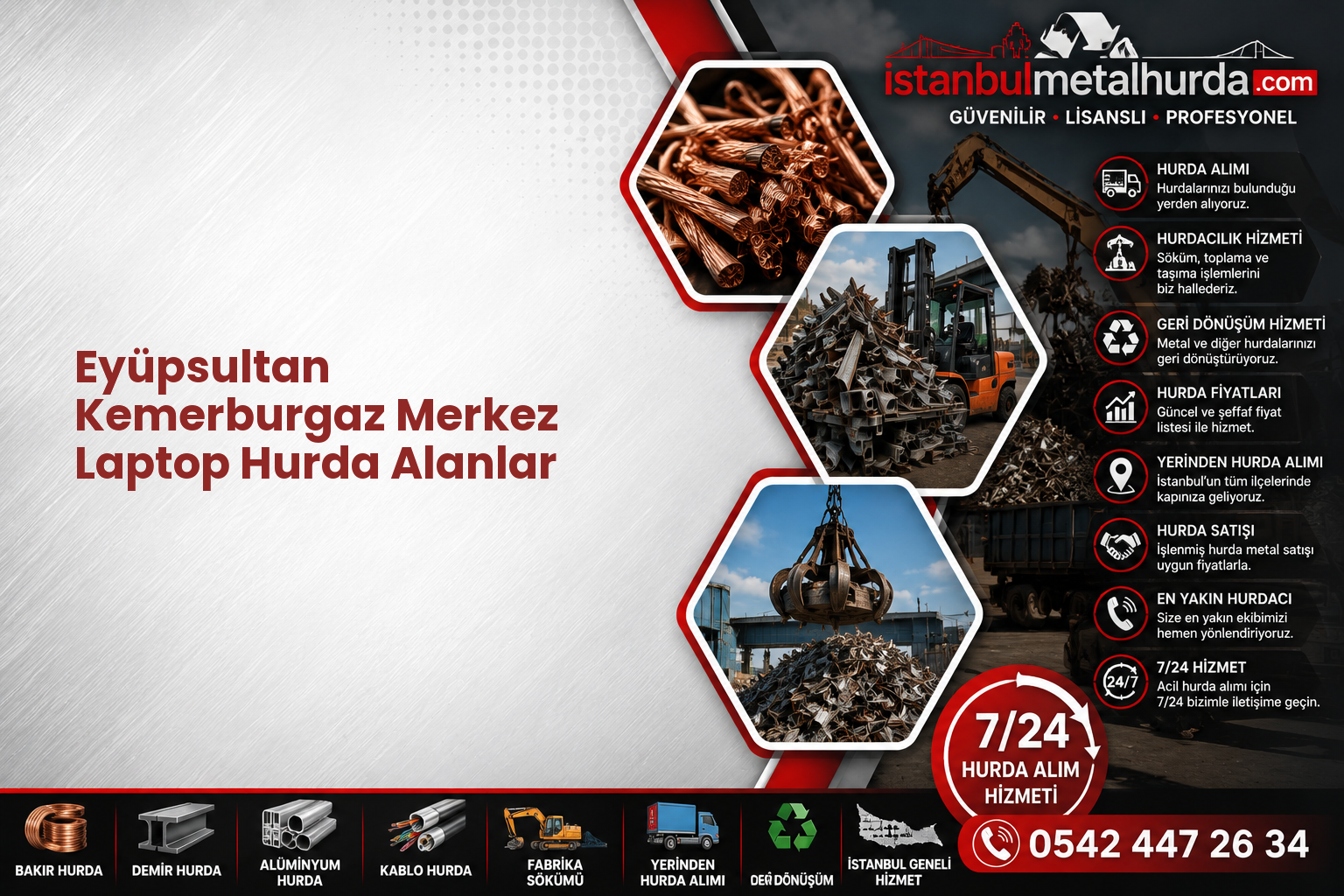 Eyüpsultan Kemerburgaz Merkez Laptop Hurda Alanlar