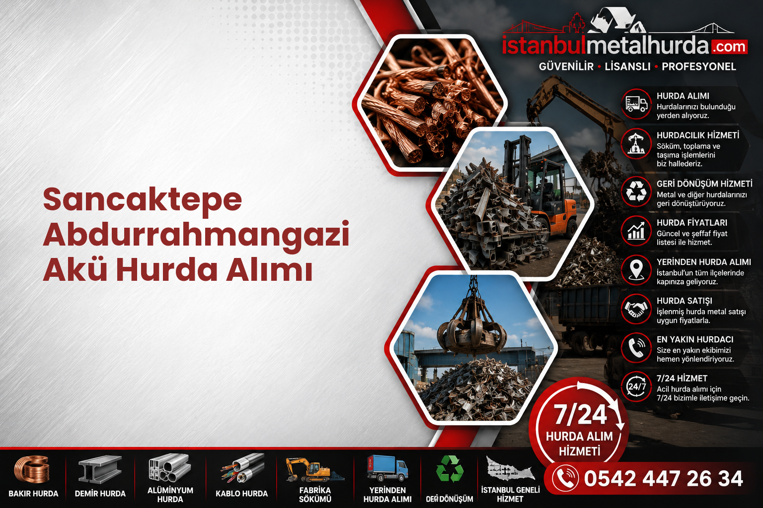 Sancaktepe Abdurrahmangazi Akü Hurda Alımı