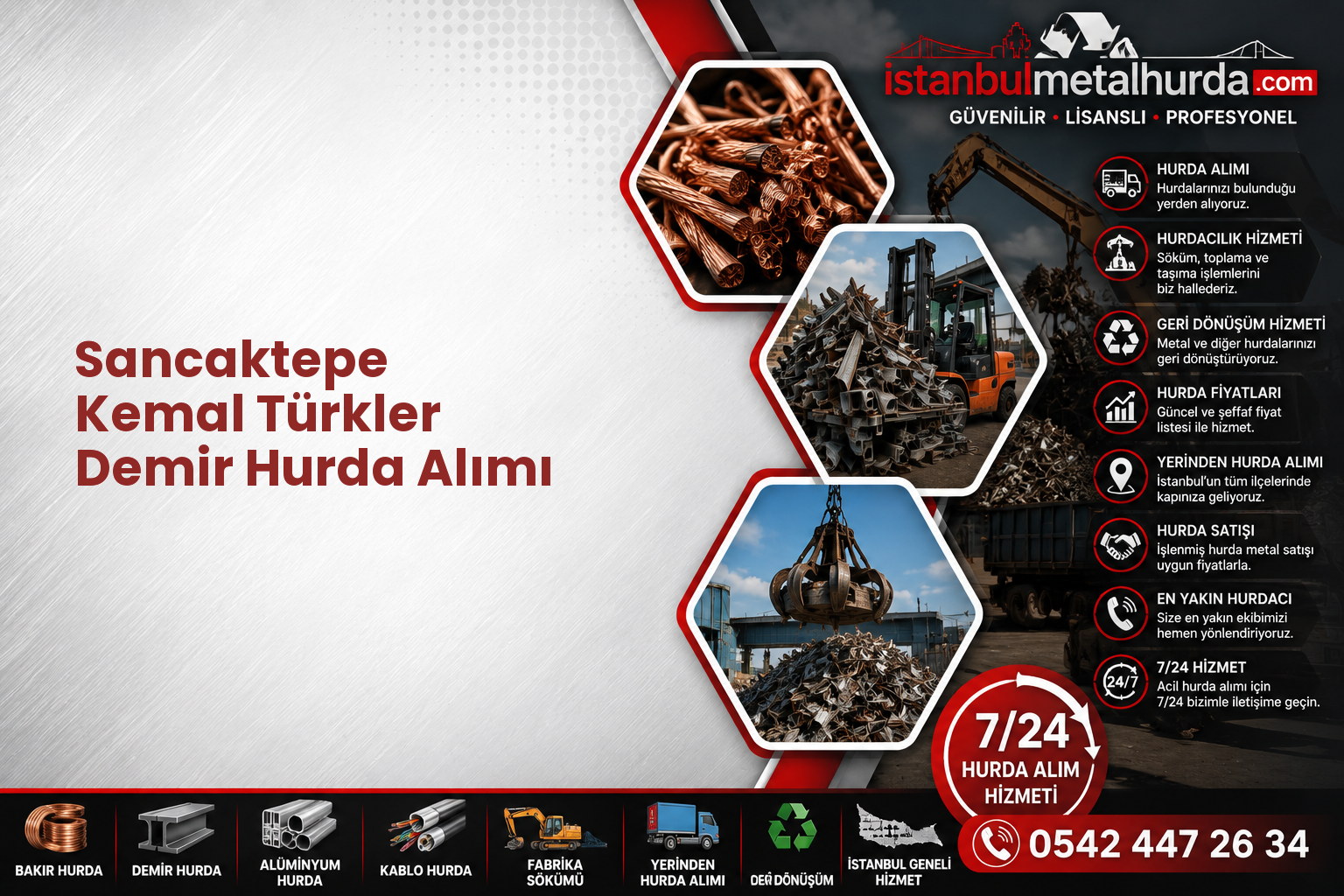 Sancaktepe Kemal Türkler Demir Hurda Alımı