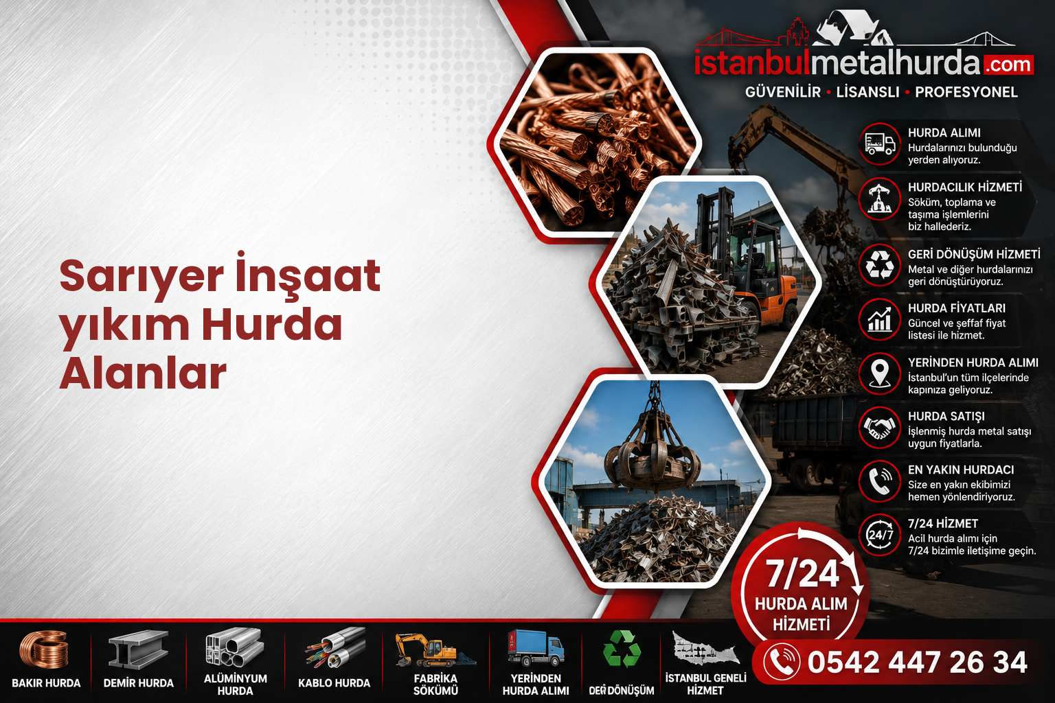 Sarıyer İnşaat yıkım Hurda Alanlar