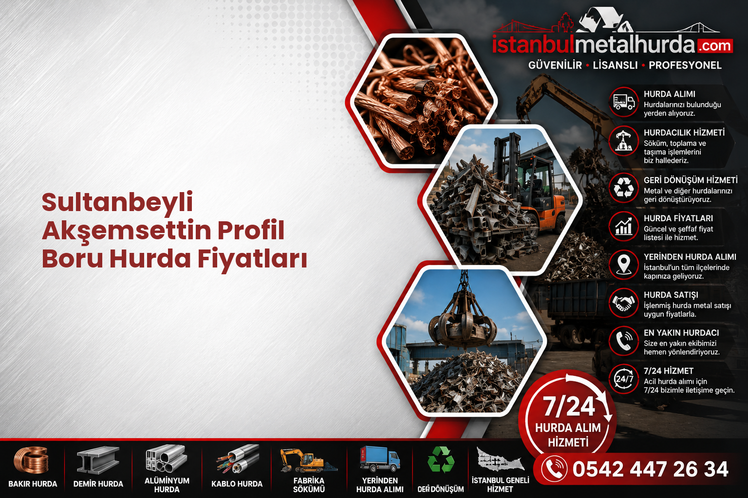 Sultanbeyli Akşemsettin Profil Boru Hurda Fiyatları