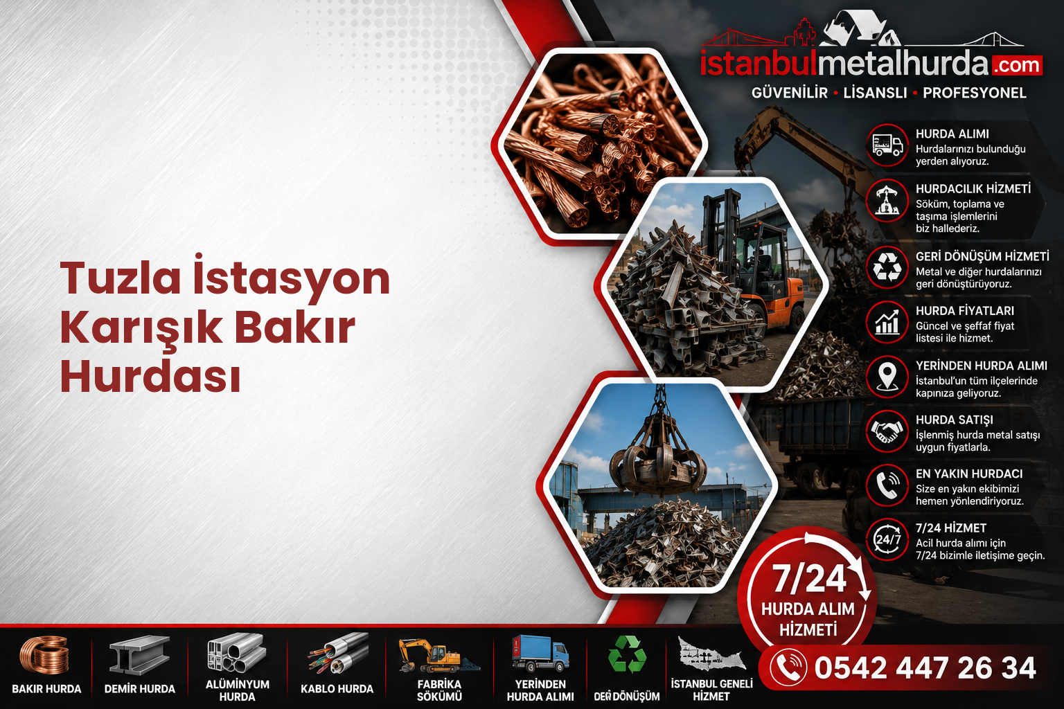 Tuzla İstasyon Karışık Bakır Hurdası
